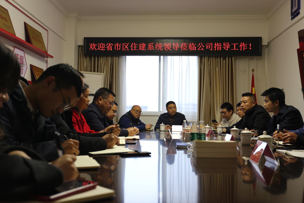 省市區(qū)住建系統(tǒng)專家領(lǐng)導(dǎo)蒞臨公司指導(dǎo)工作